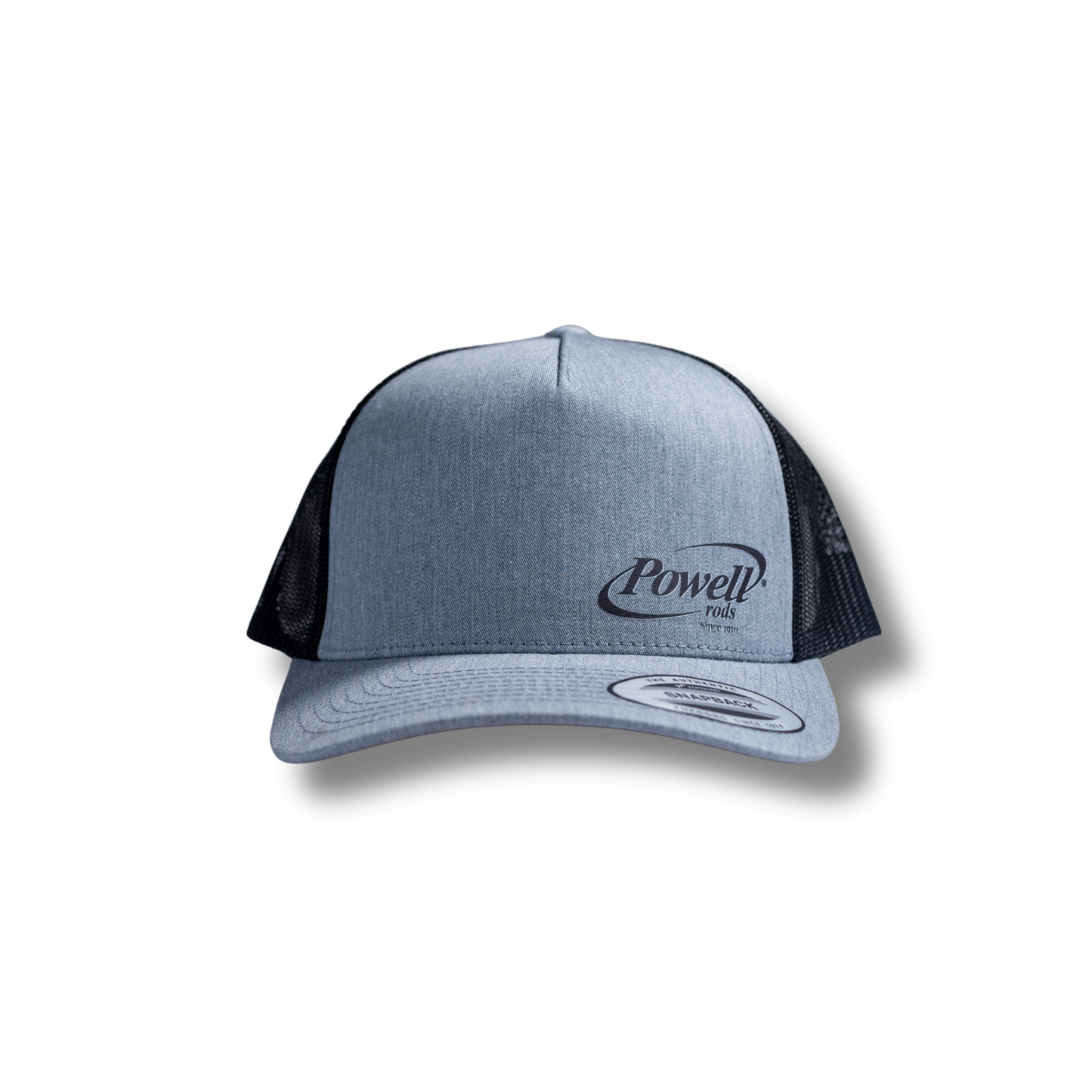 5-Panel Classic Trucker Cap | Heather & Black | Small Black Logo