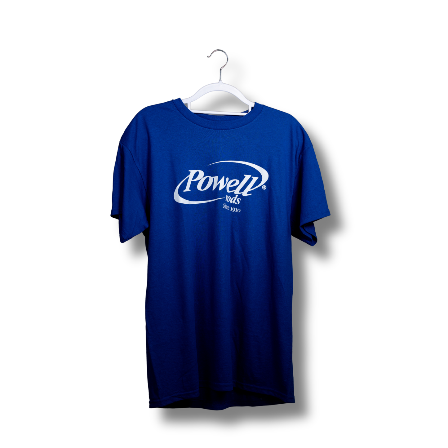 Gildan 100% Cotton T-Shirt | Cobalt Blue | Large White Logo