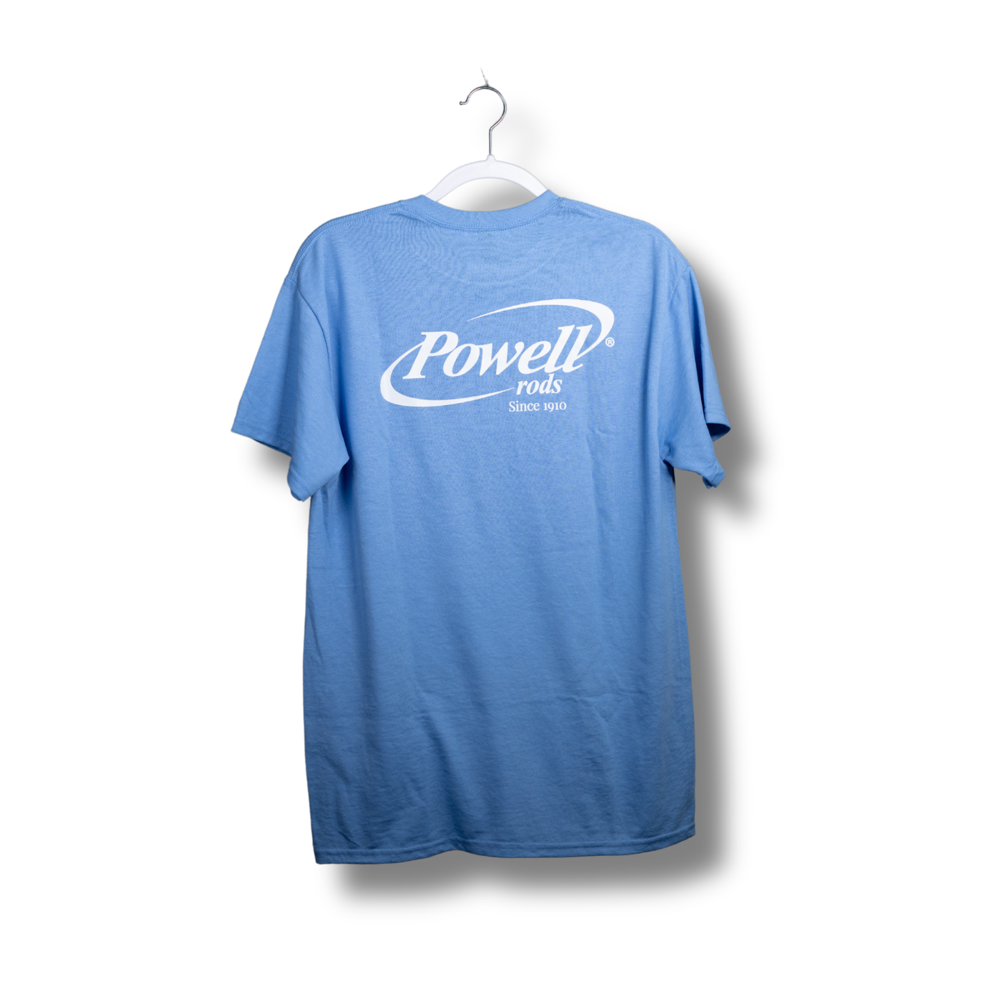 Gildan 100% Cotton T-Shirt | Sky Blue | Large White Logo