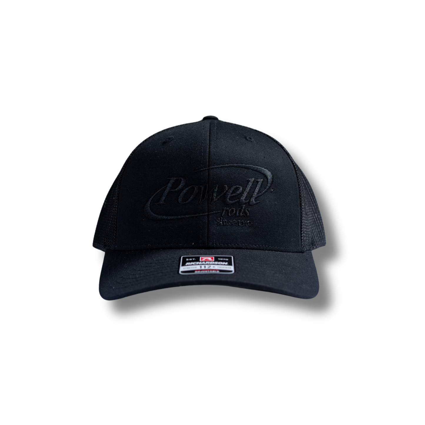 The 112 Trucker Cap | Black | Large Black Logo