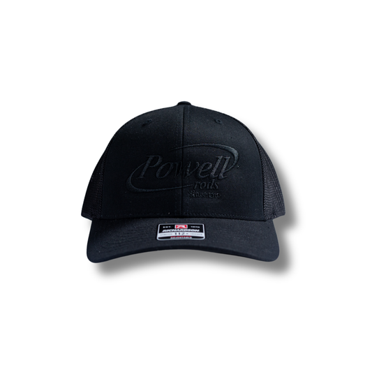 The 112 Trucker Cap | Black | Large Black Logo
