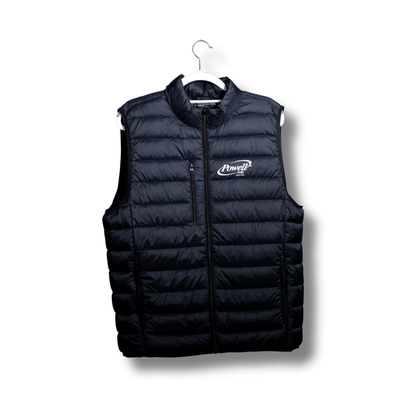 Weatherproof Down Vest | Black | Large White Logo