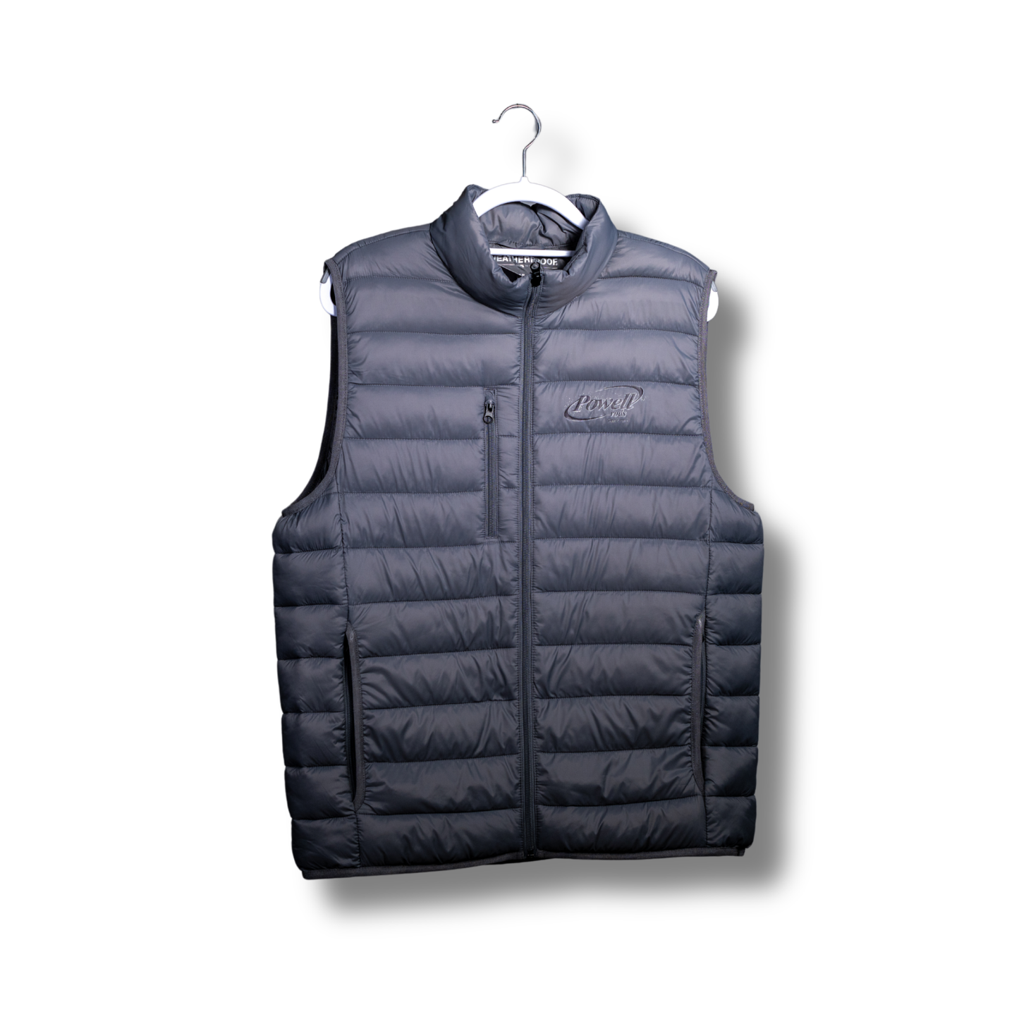 Weatherproof Down Vest | Grey | Small Grey Logo
