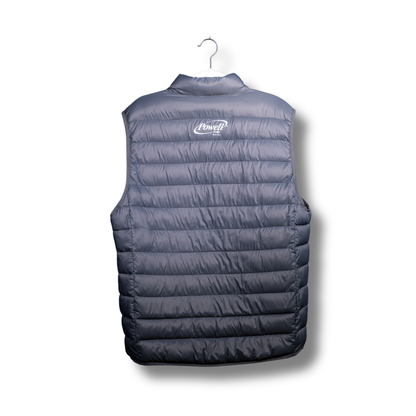 Weatherproof Down Vest | Grey | Small White Logo
