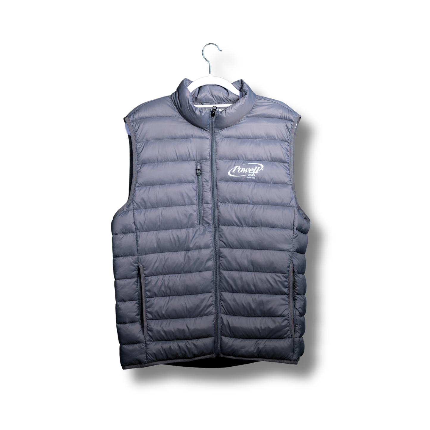 Weatherproof Down Vest | Grey | Small White Logo